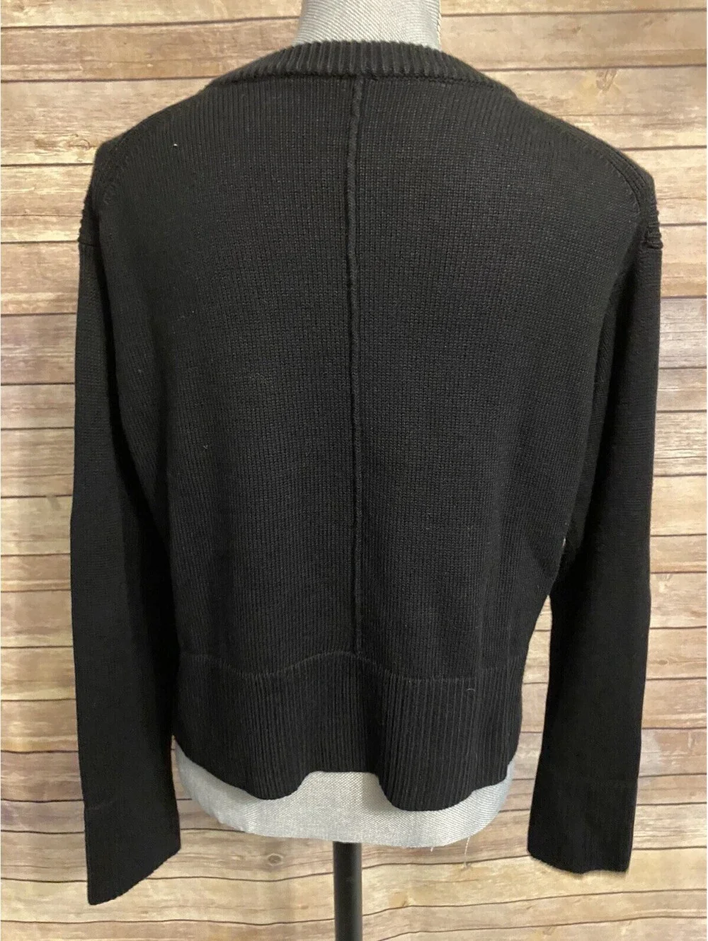 lululemon cashlu boxy crewneck sweater black size S/M